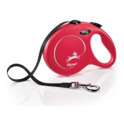 Laisse Retractable FLEXI Rouge Design 5m ( S | M | L )