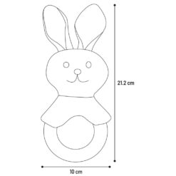 Alternative view of Jouet Pour Chiot et Adult Rabbo Lapin Blanc - Flamingo