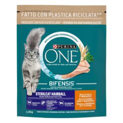 PURINA ONE Chat Stérilisé Hairball Riche en Poulet 1,5Kg