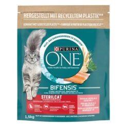 Purina ONE Chat Stérilisé Riche en Saumon 1,5Kg
