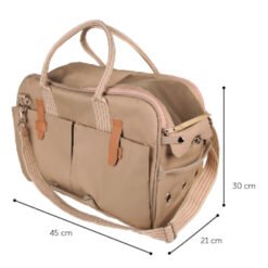 Alternative view of Sac de Transport Boston Beige 45cm x 21cm x 30cm - Flamingo
