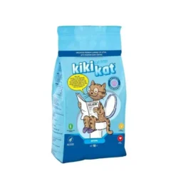 Litière agglomérante et absorbante KiKiKat Naturel 5L et 10L