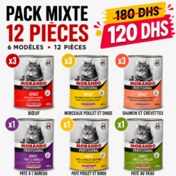 Pack Promo 12 Morando Pour Chats 400g