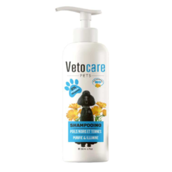 Shampooing Poils Noir/Ternes Chien Vetocare 200ml