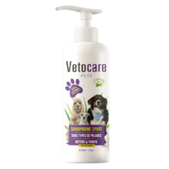 Shampooing Sec Sans Rinçage Chien Vetocare 200ml
