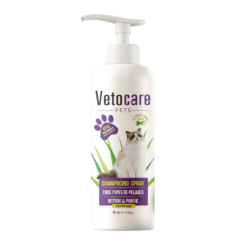 Shampooing Sec Sans Rincage Tout type de Poils Chat Vetocare 200ml
