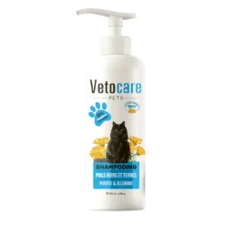 Shampooing Poils Noir/Ternes Chat Vetocare 200ml