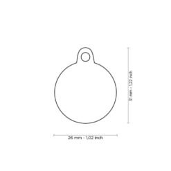 Médaille Basic Handmade Cercle Rose Petit – Image 3