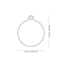 Médaille Classic Cercle Grand Rose avec OS – Image 3