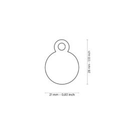 Médaille Aluminium Cercle Petit en Gris – Image 3
