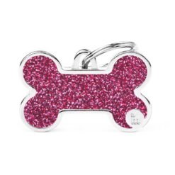 Médaille Shine Os Grand Glitter Rose