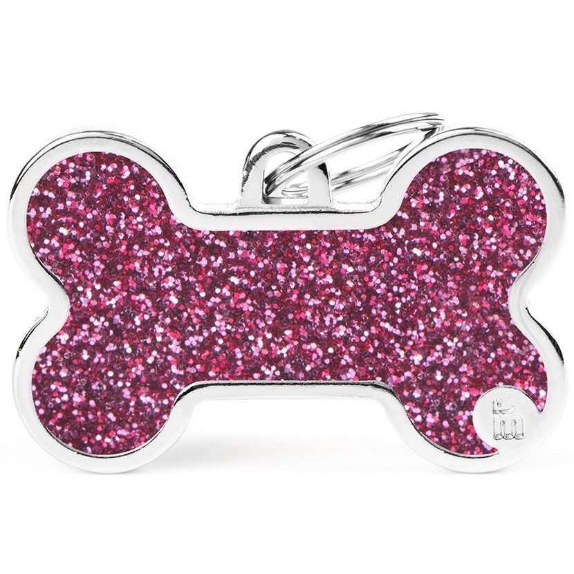 Médaille Shine Os XL Glitter Rose
