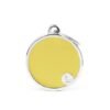 Médaille Basic Handmade Cercle Grand Jaune