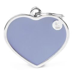 Médaille Basic Handmade Cœur Grand Lilas