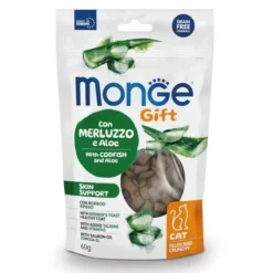 Monge Friandises pour Chat Adulte fourrée et croustillante à l'Aloe Vera (Skin Support) 60 g