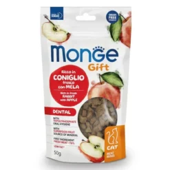 Monge Friandises pour Chat Adulte Fourrée et Croustillante au Lapin et à la Pomme 50g