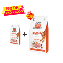 Brit Care Cat Grain-Free INDOOR ANTI-STRESS 2kg +400g Gratuit