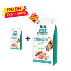 Brit Care Cat Grain-Free Stérilisé Urinary Health 2kg +400g Gratuit