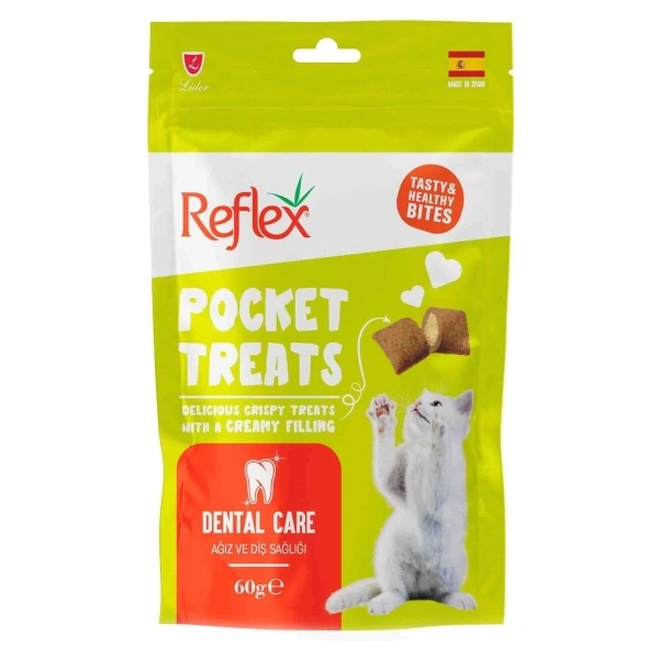 Reflex Pocket Friandise Dental pour Chat 60g