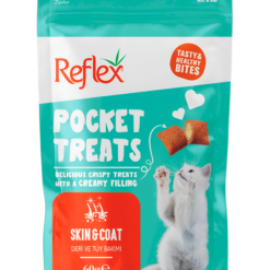 Reflex Pocket Friandise Skin & Coat pour Chat 60g