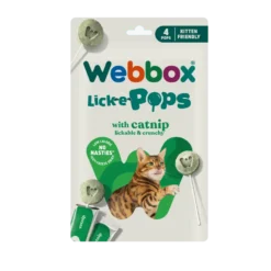 Webbox Lick-e-Pops Au Catnip Pour Chaton et Chat (4x14g)