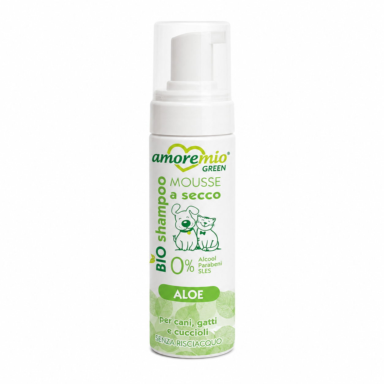 Shampoing Sec Bio pour Chat et Chien 200 ml (Aloe Vera | Lait et Vanille | Talco )