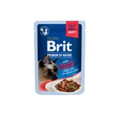 Brit Premium Cat Delicate with Lamb Fillets in Gravy for Sterilised Cats (Agneau En Sauce Pour Chat Sterilise) 85g