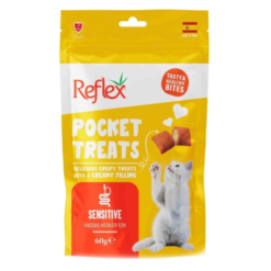 Reflex Pocket Friandise Sensitive pour Chat 60g