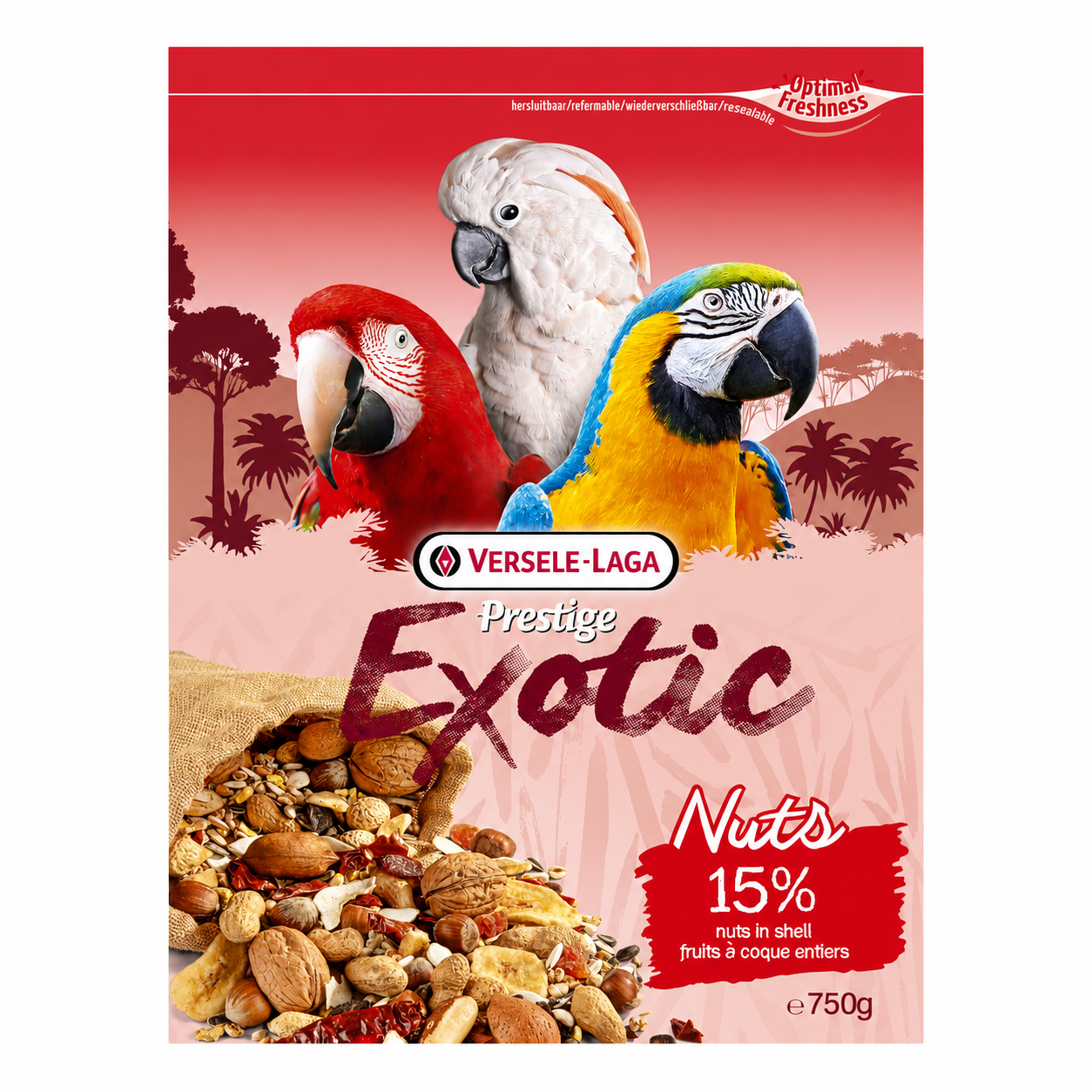 Prestige Premium Versele Laga Perroquets Exotic Nuts Mix 750g