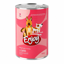 Enjoy Pâtée pour Chien Adulte avec Agneau en Sauce 400 g