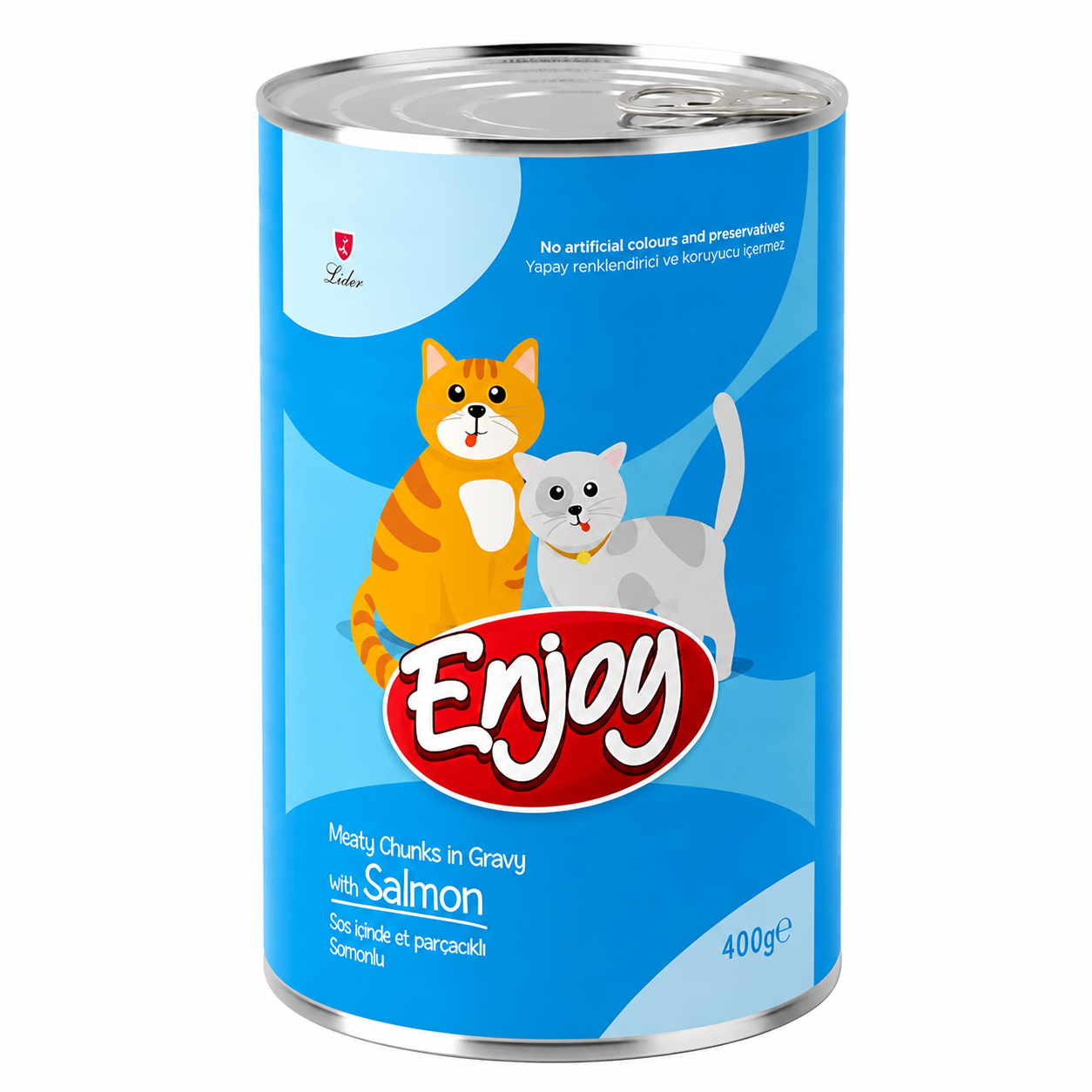 Enjoy Pâtée pour Chat Au Saumon En Sauce 400g