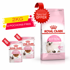 Royal Canin Kitten 2 kg + 2 Pochons kitten 85g Gratuit