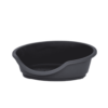 Corbeille Panier de Couchage Tino Pour Chien Couleur Noir ( S : 65x46x21h | M : 79x55x22h | L : 94x66x24h )