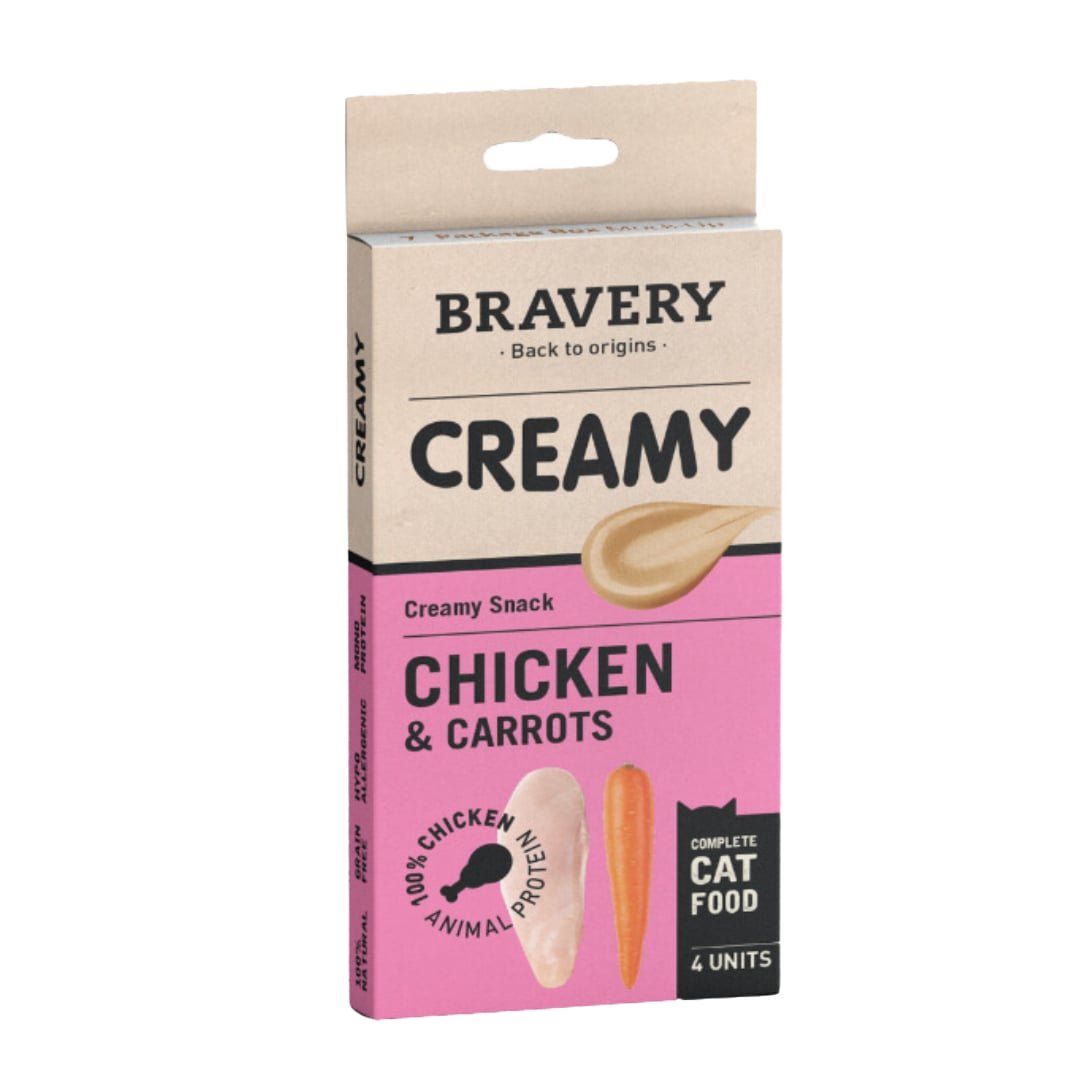 Bravery Friandise Crémeuse pour chat (4x14g)