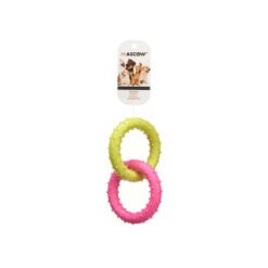Jouet Chien et Chat Mascow 2 Anneaux en Silicone ø 8cm – Image 3