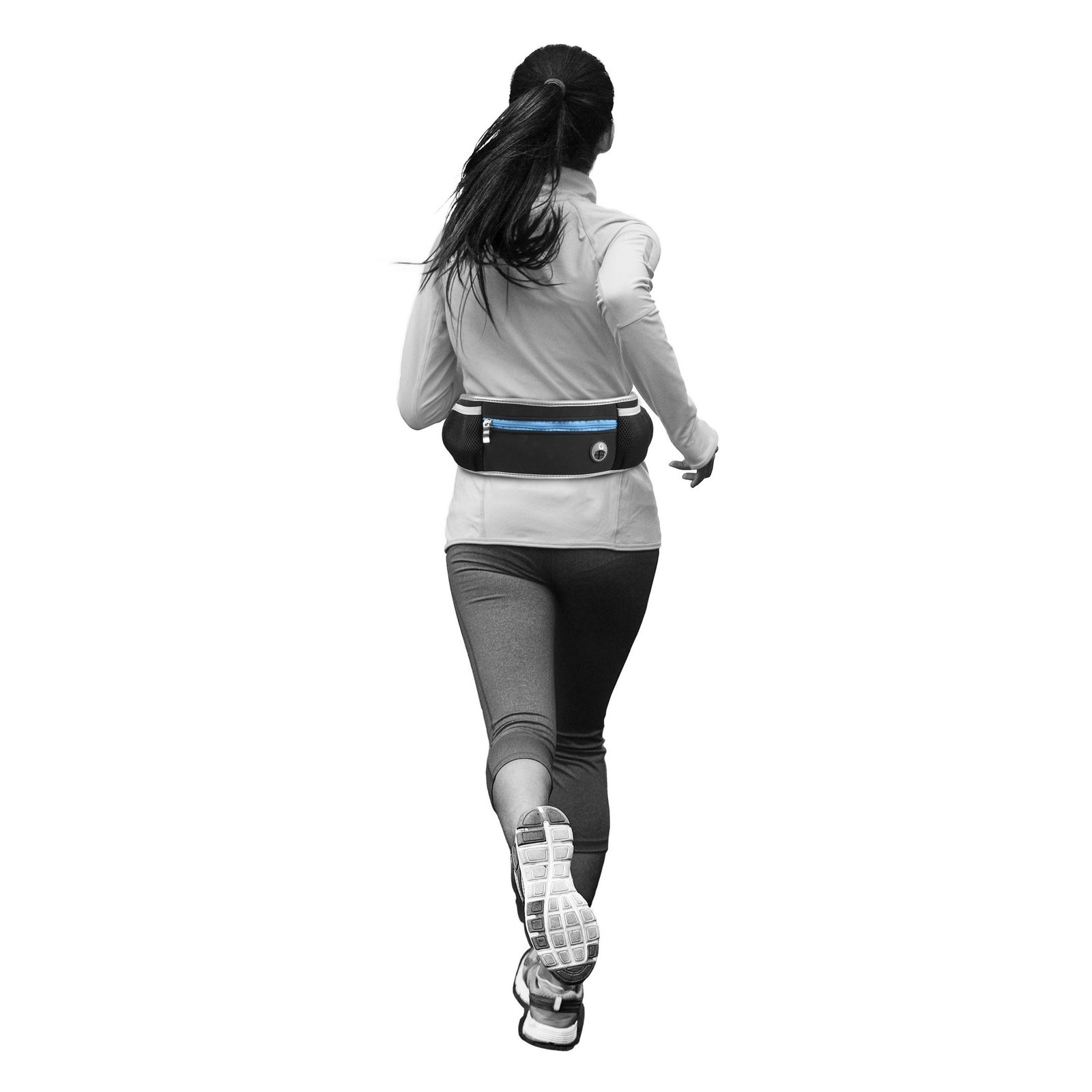 Laisse pour le jogging Flamingo avec ceinture ventrale Rono Bleu – Image 5