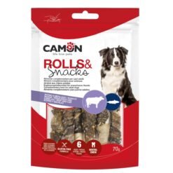 Camon Friandise Os Roulé en Peau Brute Poisson 70g
