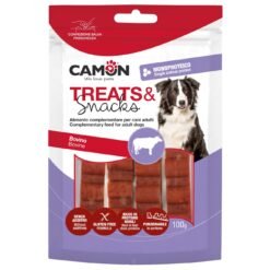 Camon Snack barre pour Chien Boeuf 100g