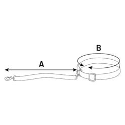 Laisse pour le jogging Flamingo avec ceinture ventrale Rono Bleu – Image 3
