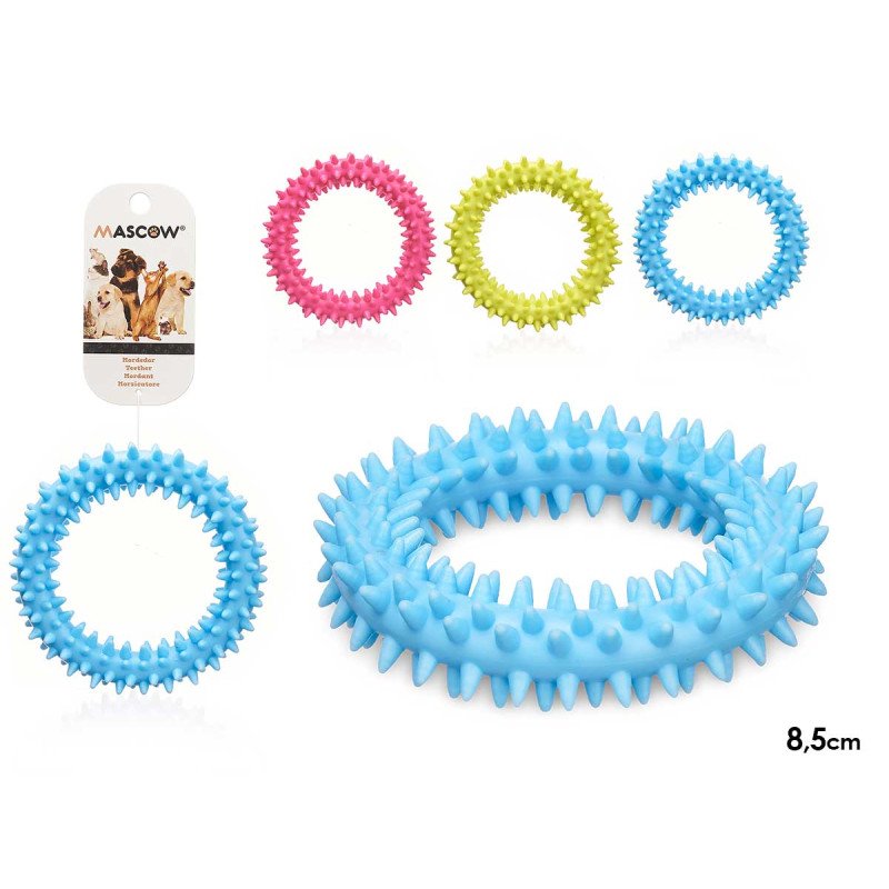 Jouet Chien et Chat Mascow Anneau en Silicone ø 8,5cm