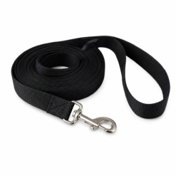 Laisse Nylon Premium Noir Pour Chien - 25mm x 120cm - CANIJESS
