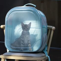 Sac de Transpost Transparent Carré Chat et petit Chien 40x28x28cm – Image 7