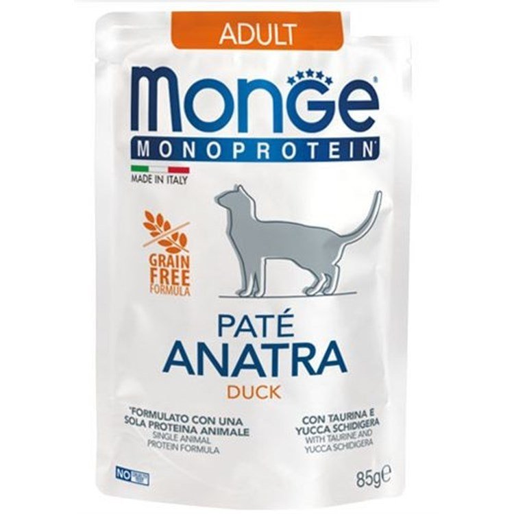 Monge Monoprotéine Adulte Chat Paté Canard 85g
