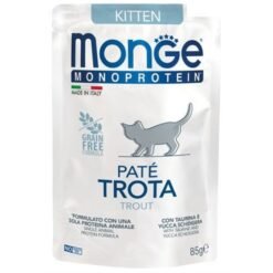 Monge Monoprotein Kitten Cat Paté Trout 85g