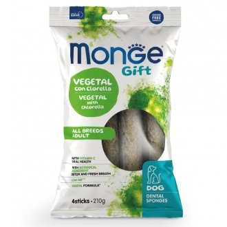 Monge Bâtonnet Soin Dentaire Végétales à la Chlorelle Toutes Races adultes 210g