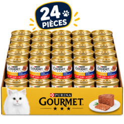 Alternative view of 01- Pack Gourmet Gold Mousse au Boeuf 85g pour chat ( 12 | 24 )