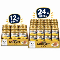 01- Pack Gourmet Gold Mousse au Poulet 85g pour chat ( 12 | 24 )