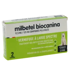 Vermifuge pour Chiens +5 kg - 1 comprimé